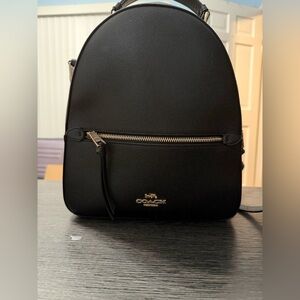 Coach Black Bag with Gold Zipper